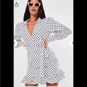 NWT Polka Dot Wrap Dress
